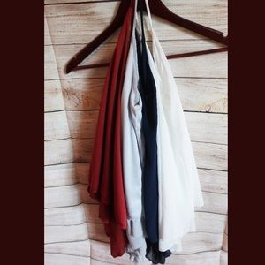 Women Boho Flowy Chiffon tank top bundle